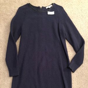 LOFT navy sweater dress